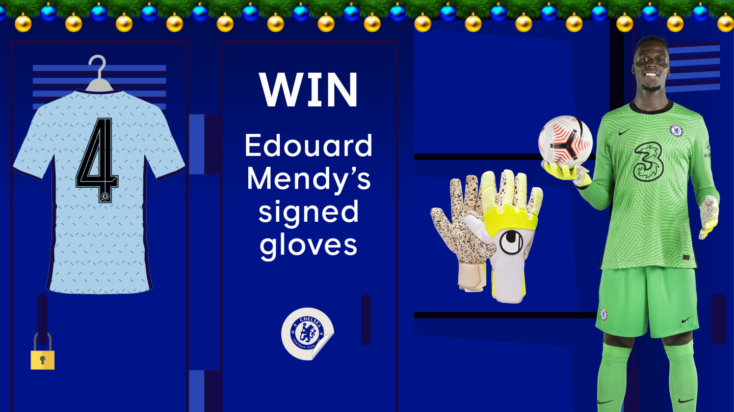 Chelsea football top gloves