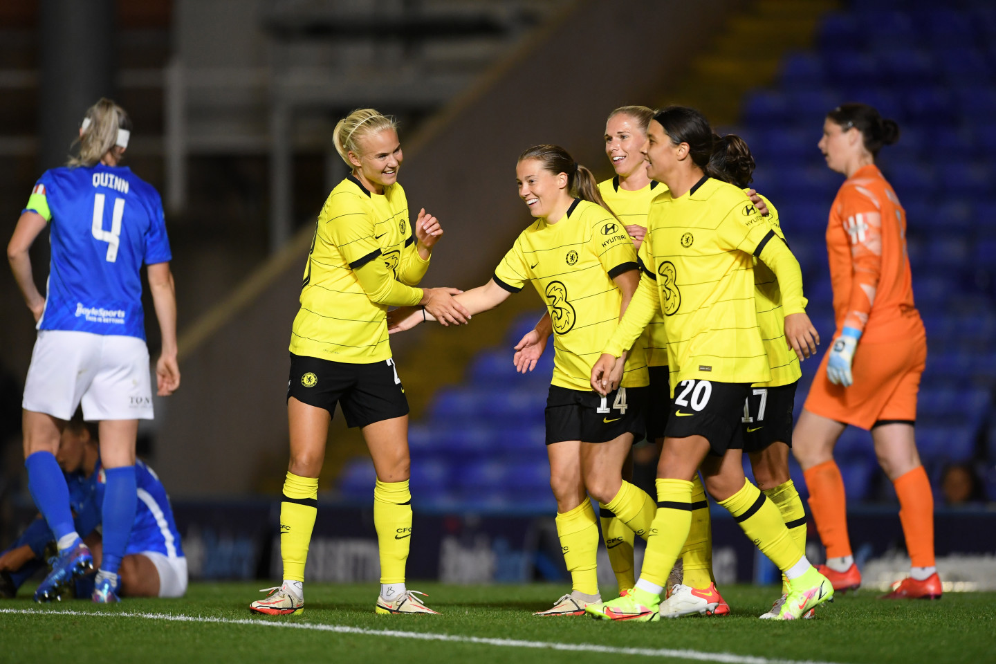 Pernille Harder, Sam Kerr and Fran Kirby - Chelsea Women's